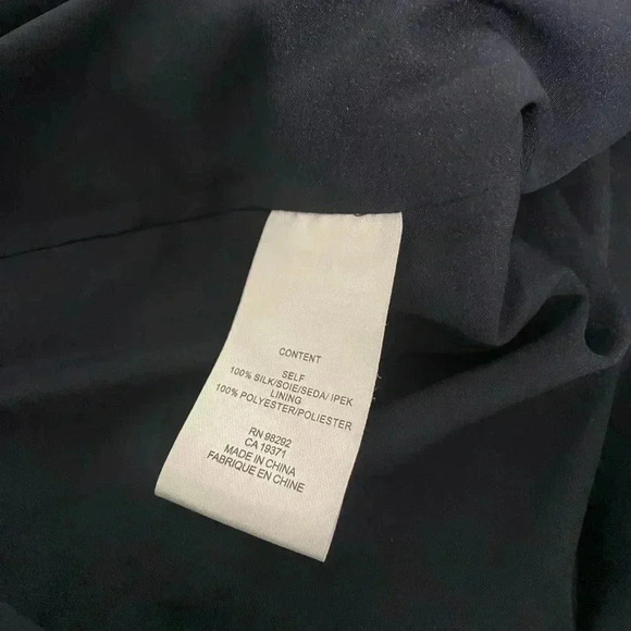 Tibi Silk Crepe Tie Neck Mini Dress Cocktail Retro Office Siren Boardroom New - Picture 15 of 17